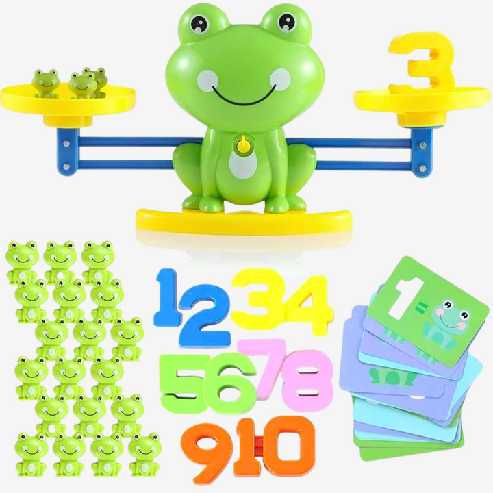משחק איזון ללימוד המספרים (כולל קלפים)